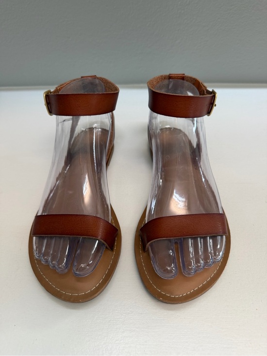 Old Navy Shoes - OLD NAVY Women's Brown Ankle-Strap Leather Sandals